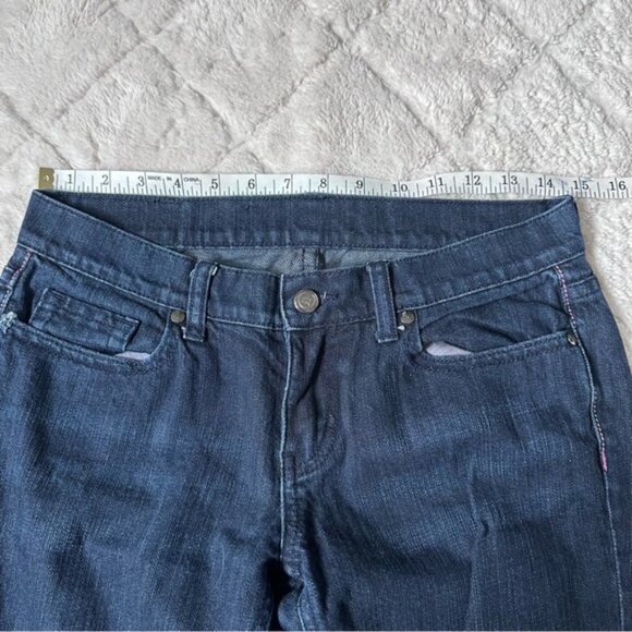 Victoria's Secret PINK | Bling Dark Wash Distressed Skinny Jeans | Size 4 - Picture 12 of 15